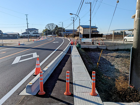 道路改良工事 石末真岡線(快安道補)