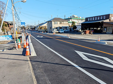 道路改良工事 石末真岡線(快安道補)