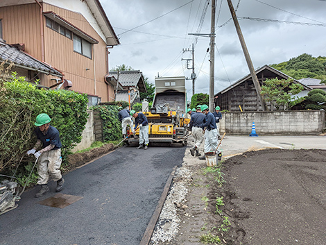 真岡市高田地内　農業集落排水事業二宮東部地区舗装復旧工事