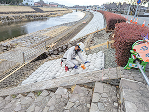 一級河川　五行川　真岡市荒町及び田町地内