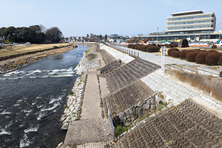 一級河川　五行川　真岡市荒町及び田町地内